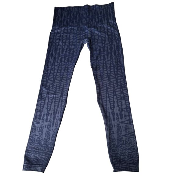 SPANX Look At Me Now Seamless Ankle Leggings Women Sz XL Indigo Tribal Shapewear - Picture 5 of 9